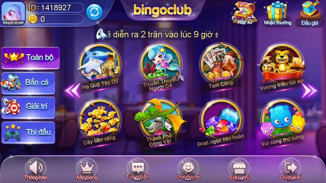 Giới thiệu sơ lược game Bingo Club